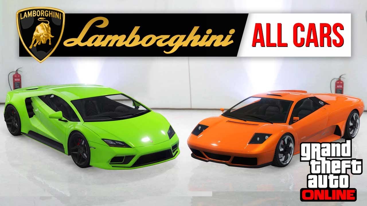 Complete List of Lamborghini Cars in GTA 5 Online
