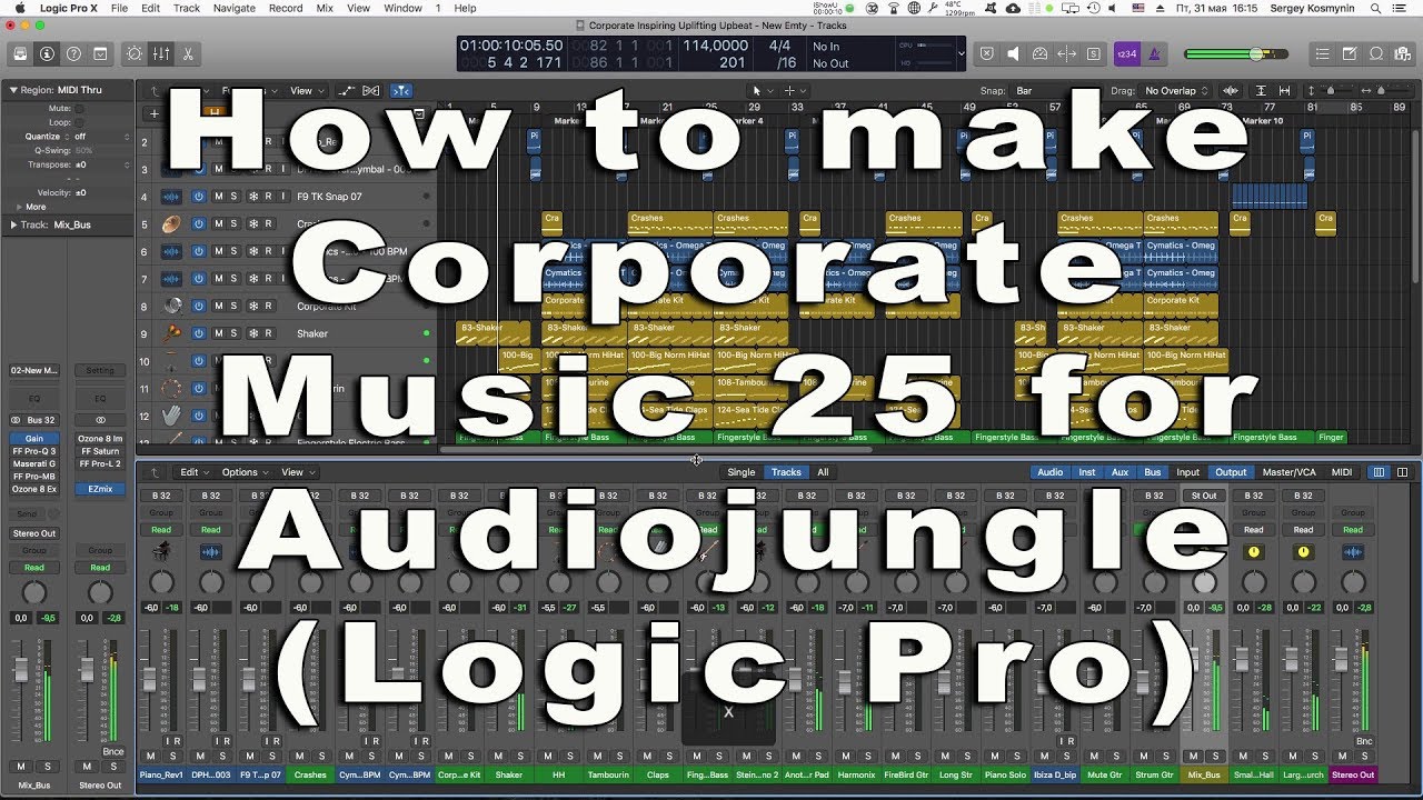 How to make Corporate Music 25 for Audiojungle (Logic Pro)