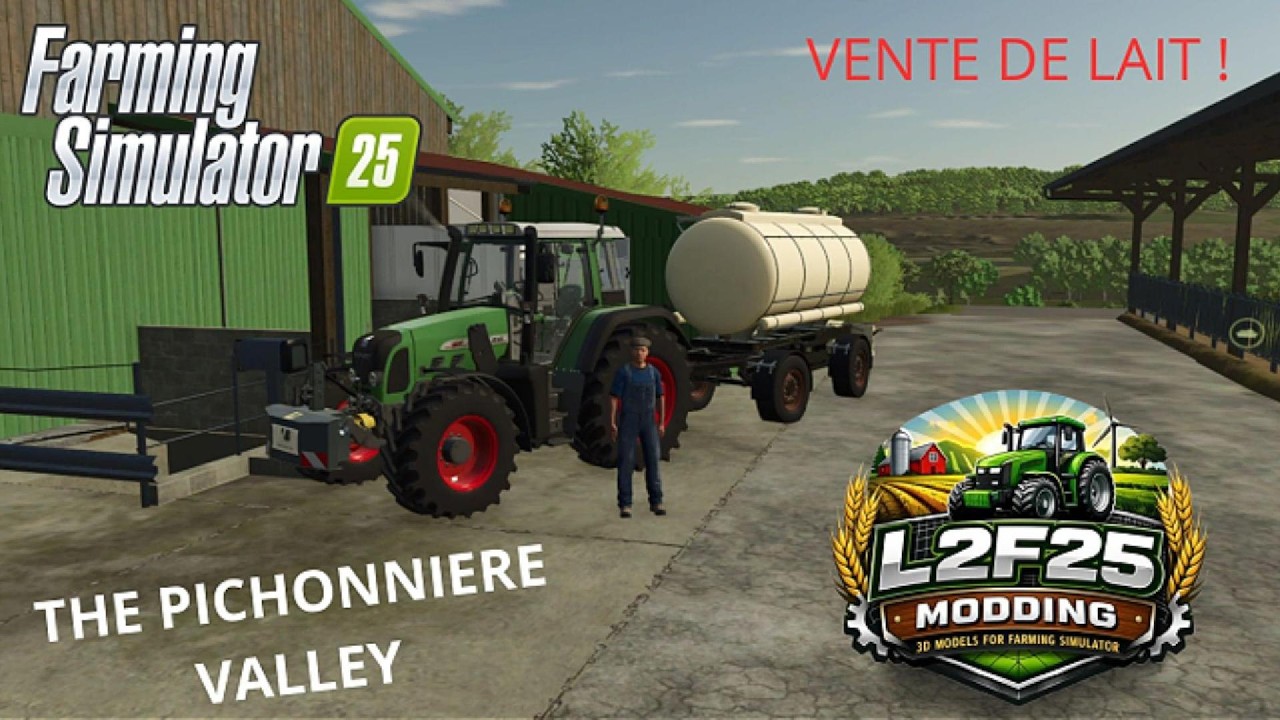 Timelapse vente de lait à la Pichonnière avec le FENDT 820 !