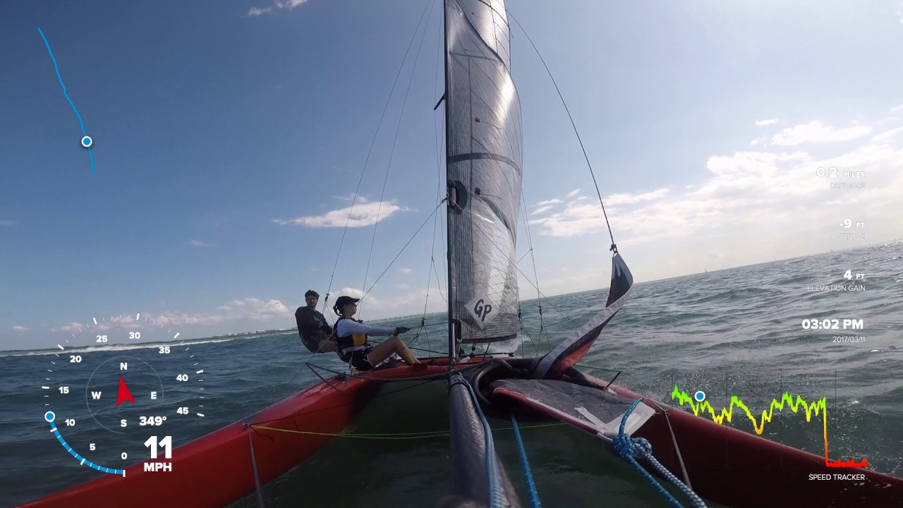 Whisper Foiling Catamaran - Janett and Martin