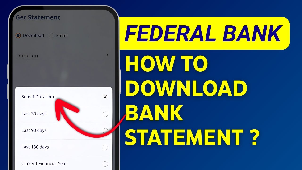 Fedmobile Statement Download - How to Get Account Statement in Federal Bank Online?