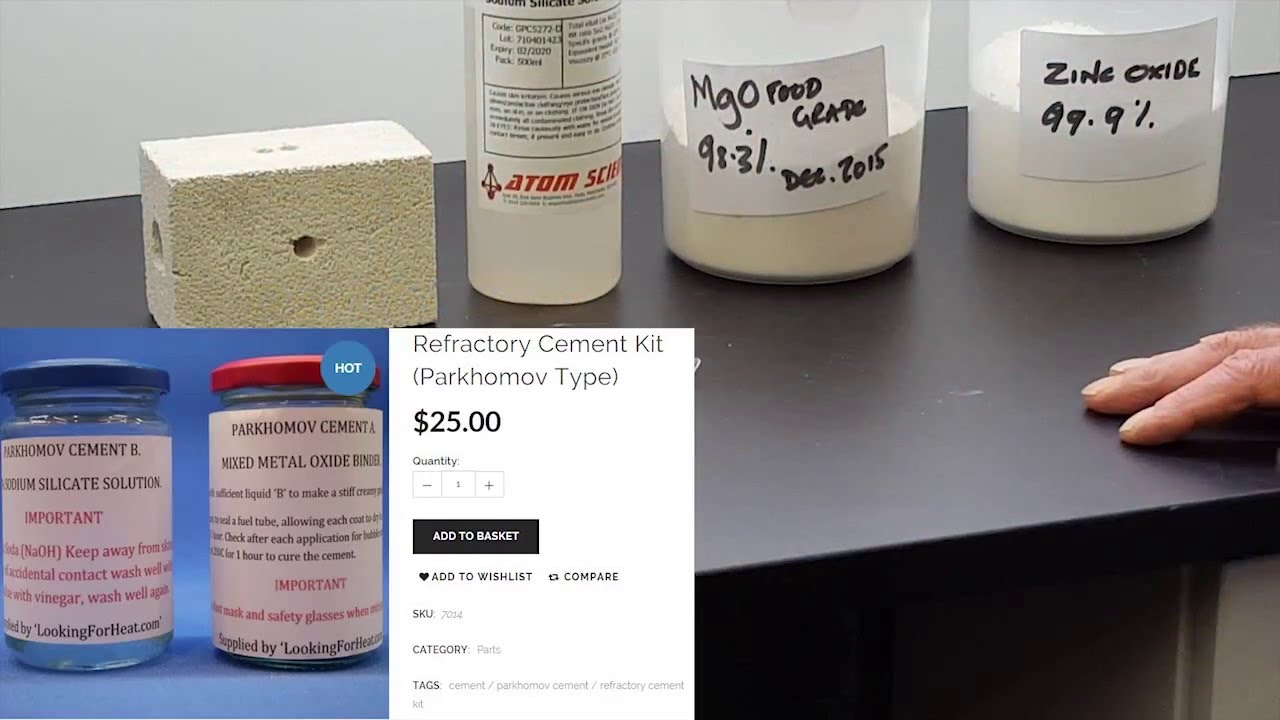 How To Make Parkhomov Cement (Refractory Cement)