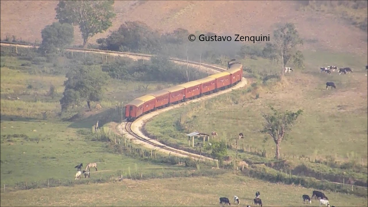 Trem tur&iacute;stico da EFOM entre Km 92 ao Km 90