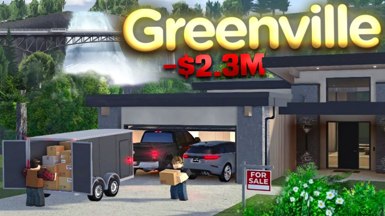 Moving into a $2.3M MANSION in Greenville... - Roblox Greenville Roleplay