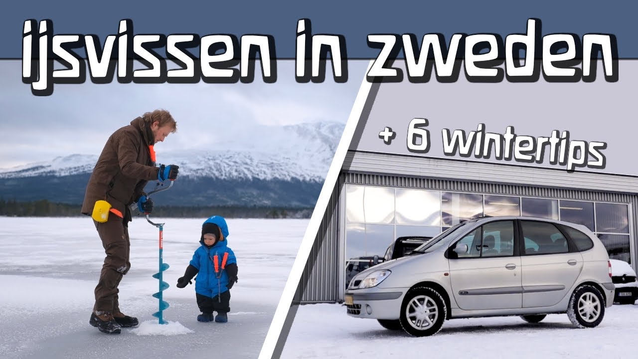 ijsvissen in zweden • motorverwarming • auto winterklaar • buitenfamilie