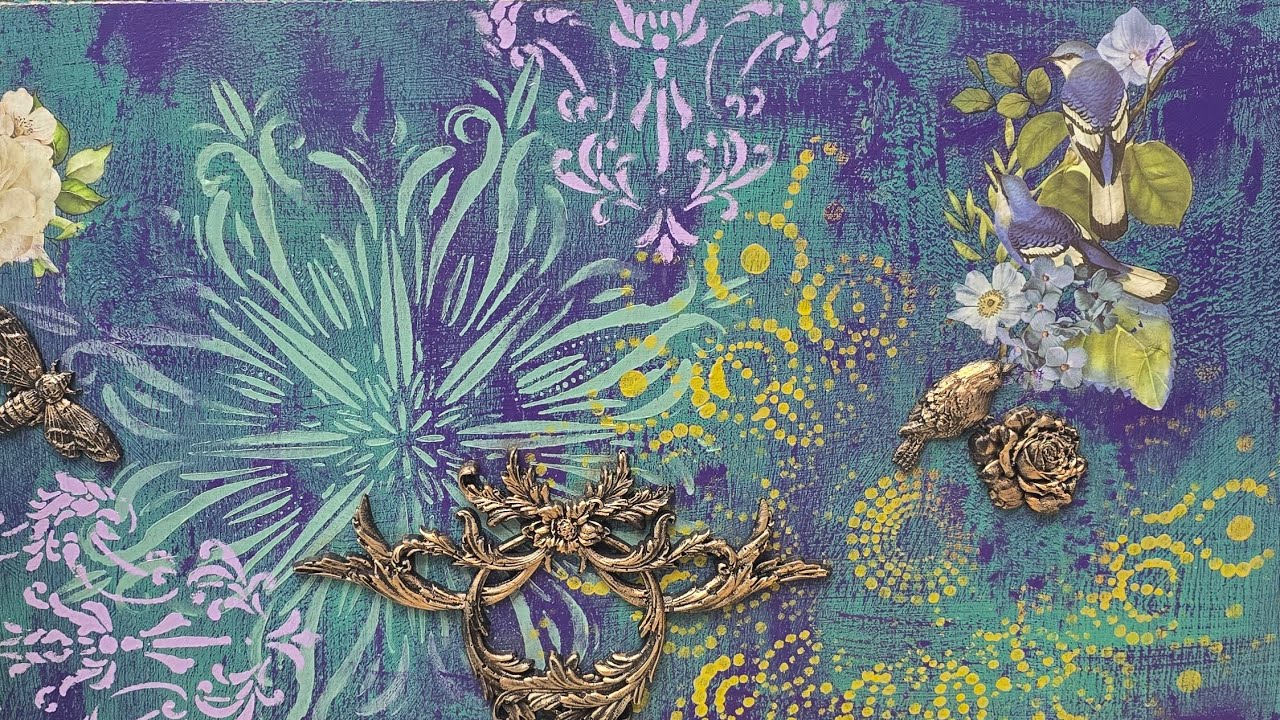 Bohemian sideboard,  furniture painting tutorial