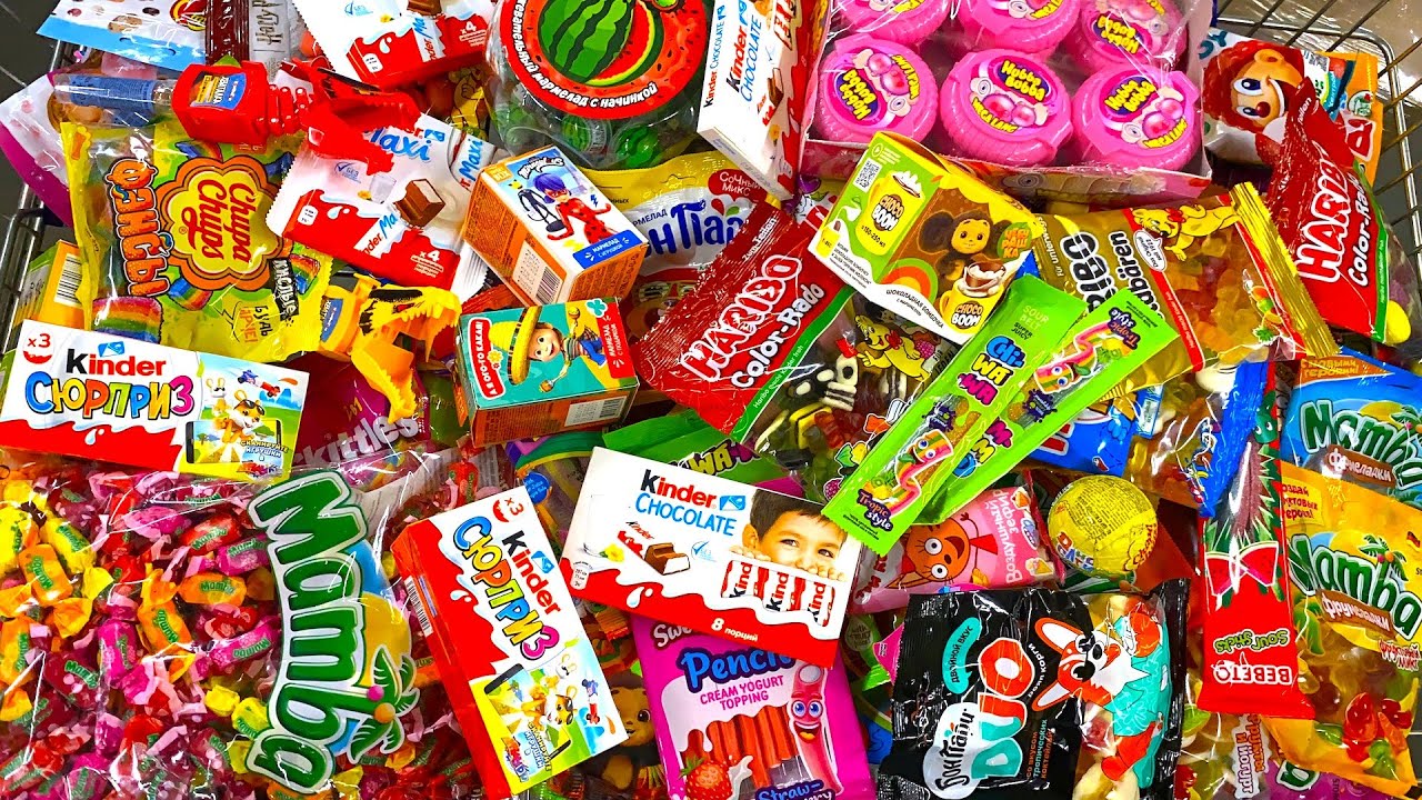 Конфеты и Сладости 🍔 Мега Шоппинг! Mamba, Chupa Chups,M&M’s,Skittles, Kinder.Shopping a lot of candy