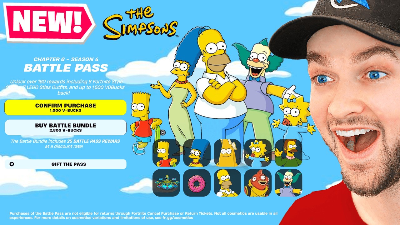 *НОВЫЙ* БОЕВОЙ ПРОПУСК Fortnite Simpsons!