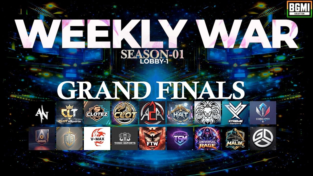 4K WEEKLY WAR GRAND FINALS DAY-1 PROPER 18 TEAMS LOBBY