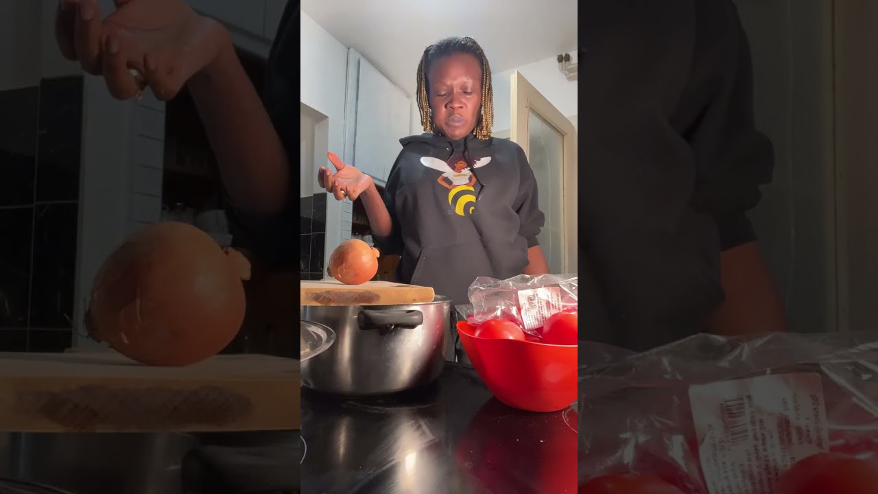Cooking a night before JJ’s birthday 