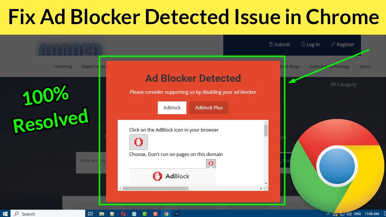 How to Fix Ad Blocker Detected Issue in Google Chrome?