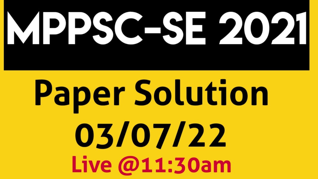 MPPSC-AE 2021  Question Paper Discussion - 03/07/22 | Section - B (Technical - CIVIL)