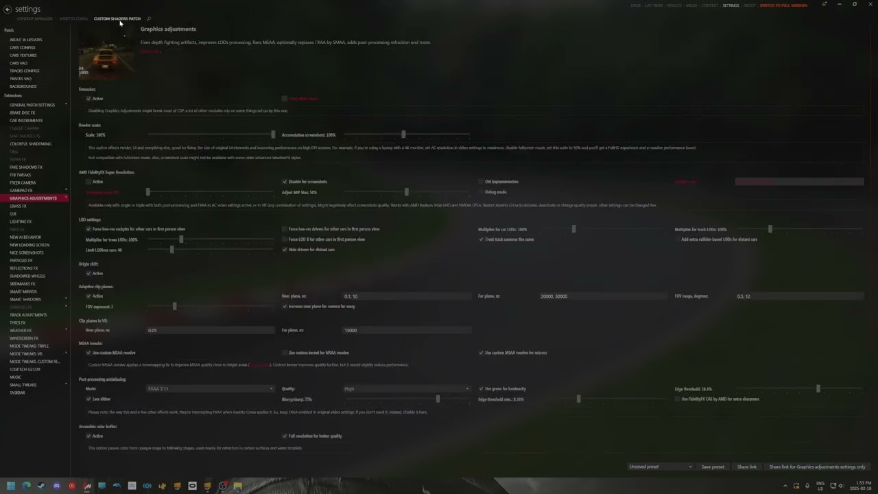 Assetto Corsa in VR? Disable This Setting For Clarity