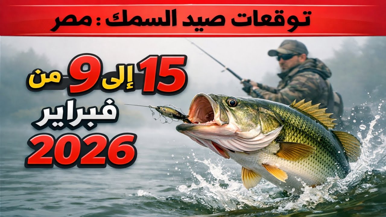 توقعات الصيد في مصر من 9 إلى 15 فبراير 2026: اترك كل شيء وانطلق للصيد!
