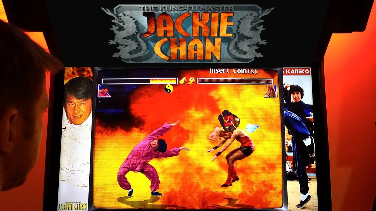 Jackie Chan The Kung-Fu Master Arcade Cabinet MAME Gameplay w/ Hypermarquee