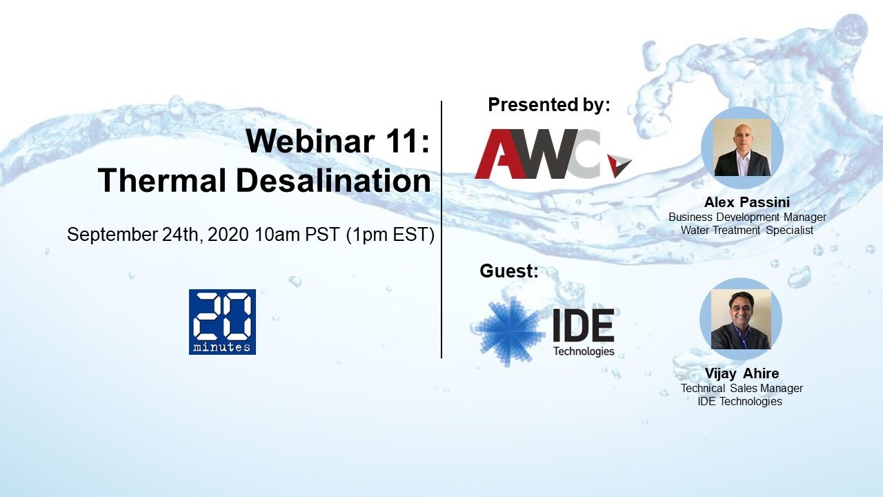 AWC Webinar 11 - Principles of Thermal Desalination
