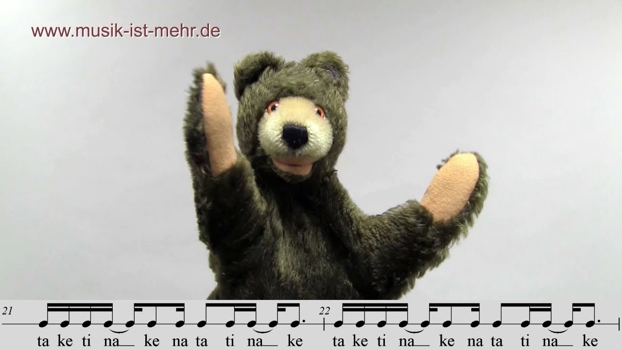 Rhythmus Sechzehntel - Rhythmusbär Bruce