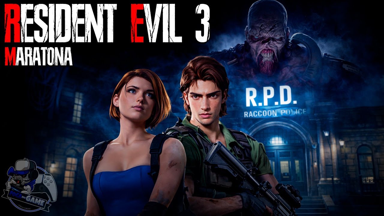 MARATONA RESIDENT EVIL ATÉ O REQUIEM | Resident Evil 3 CLÁSSICO AO VIVO