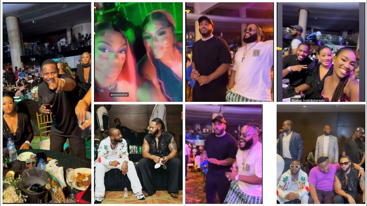 Davido,chiefpriest,Flavour,Asake  Whitemoney,Kiddwaya ,Frodd & Maria attend General's concert.