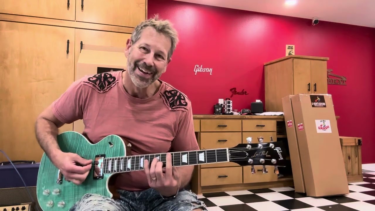 2024 Gibson Les Paul Modern Flame Top - Transparent Seafoam Green