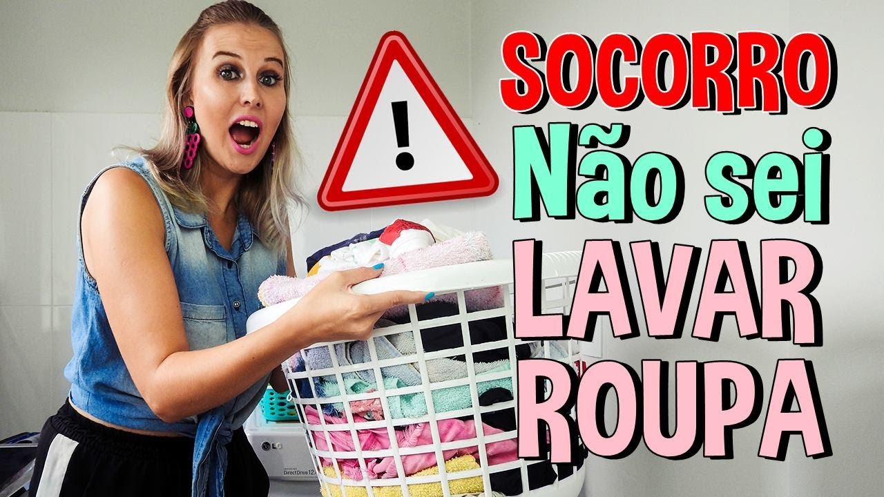 Dicas para lavar as roupas (iniciantes) | N&atilde;o se desespere...