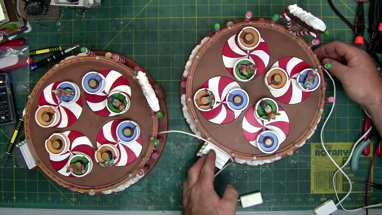 Lemax Cocoa Cups Ride Repair