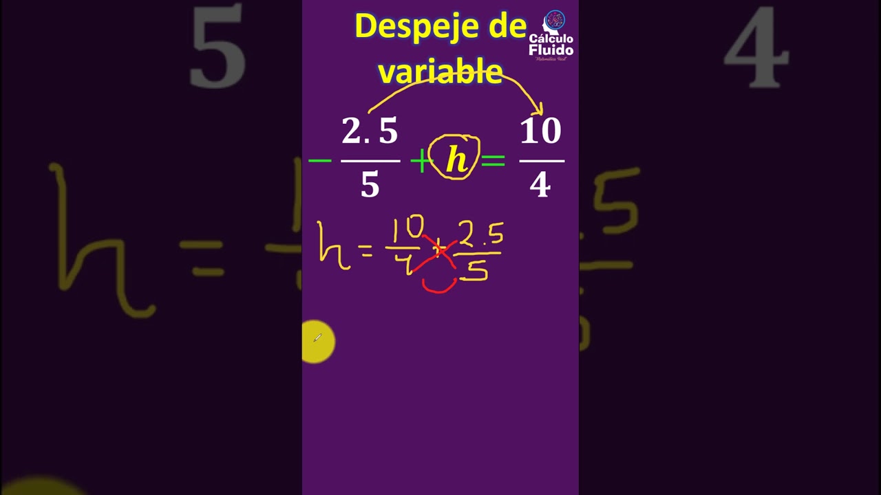 Despeje De Variable!!  
