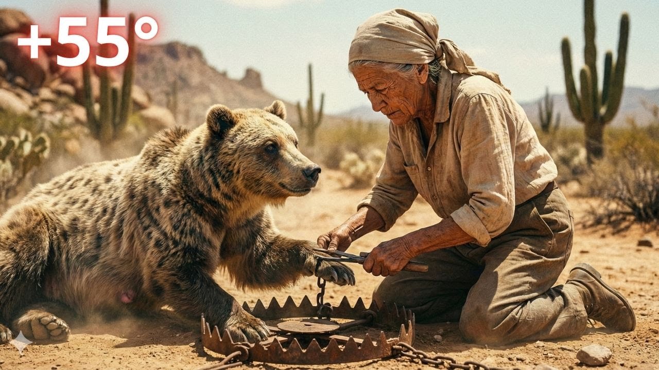 An 80-Year-Old Widow Found a Pregnant Bear in a 55°C Trap… Then a Miracle Happened