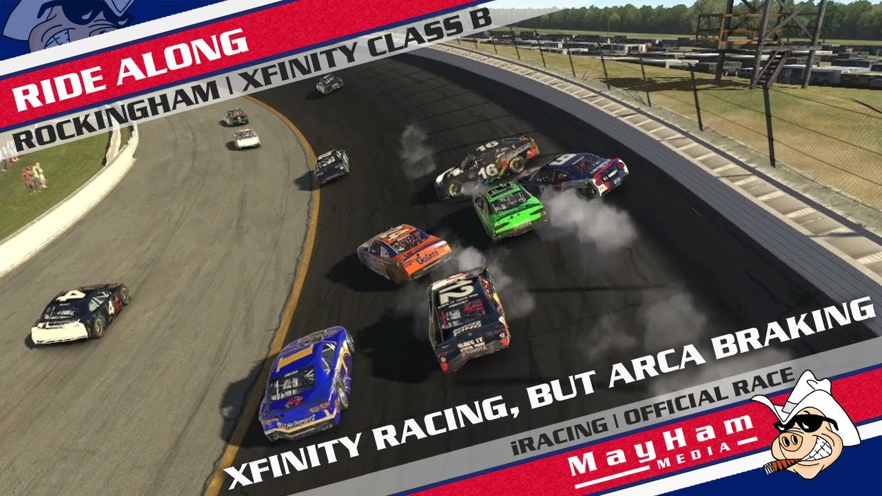XFINITY Racing But ARCA Braking, iRacing NASCAR, Rockingham, Ride Along