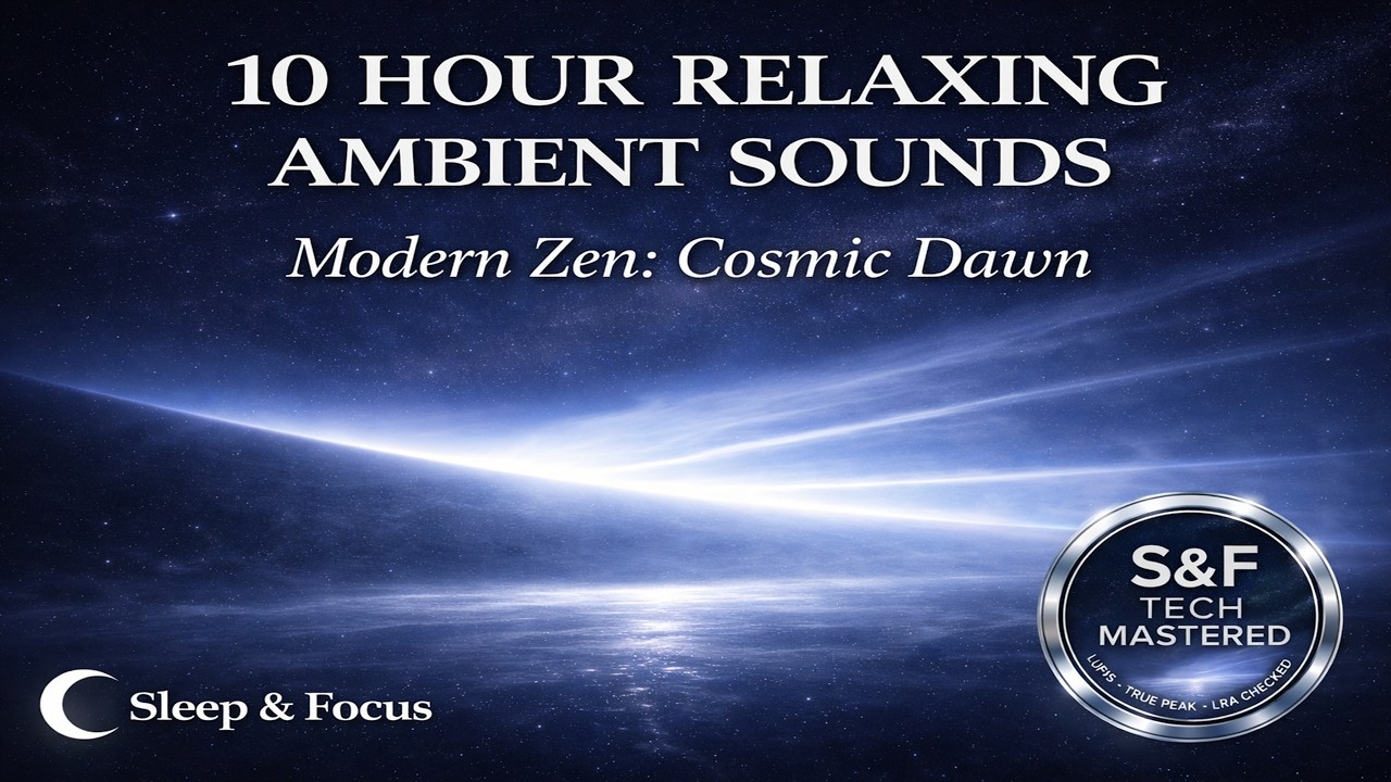 Relaxing Ambient for Sleep & Focus 10 Hour Deep Brown Noise | Modern Zen: Cosmic Dawn –