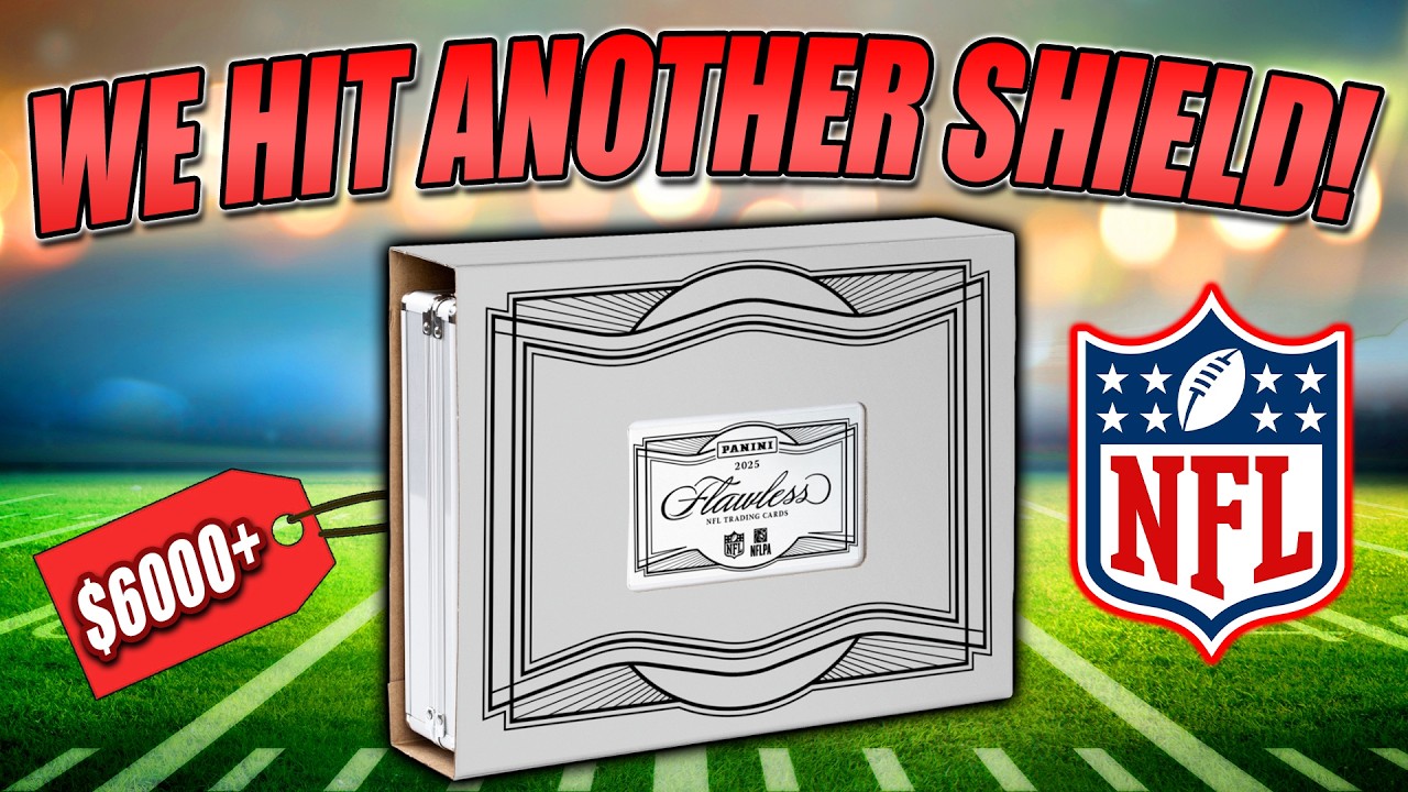 ЕЩЕ ОДИН ПОПАДАНИЕ В ЩИТ!?!! | Безумная коробка с карточками Panini Flawless NFL 2025 года