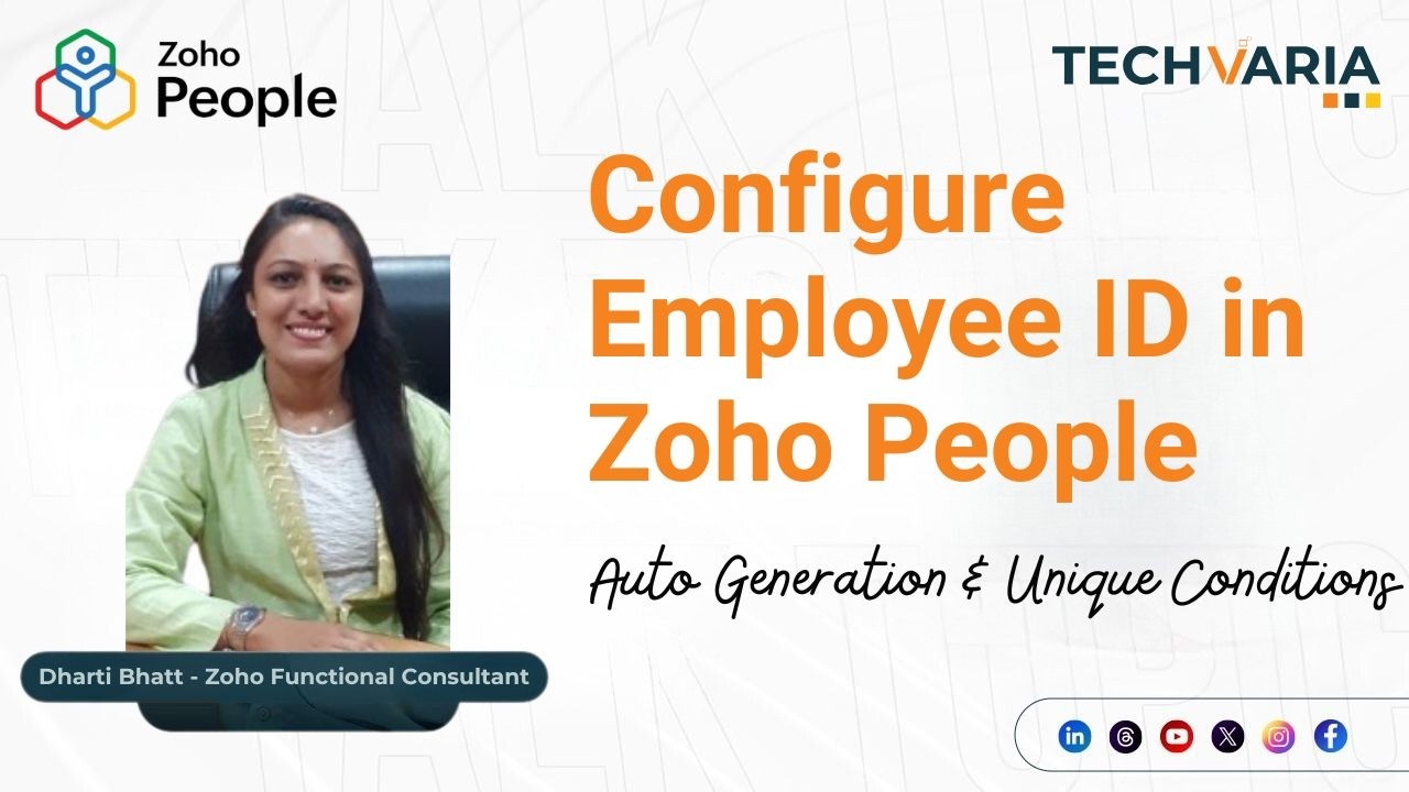 How to Generate Employee ID in Zoho People - Rules & Sequence Setup