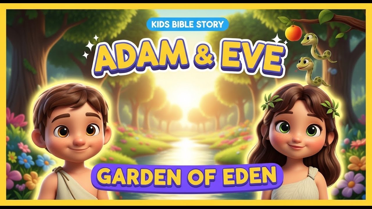 Adam & Eve in the Garden of Eden (Kids Bible Story Animation | Genesis 2–3)