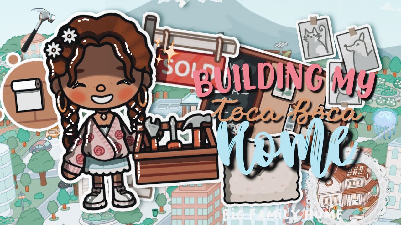 ★Speed building my house! *Big Family Home* ★