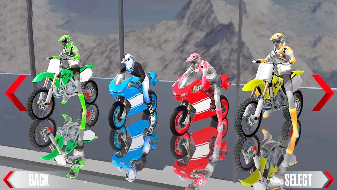 Bike Racing Games - Sky High Bike 3D Stunts 2018 - Gameplay Android free games
