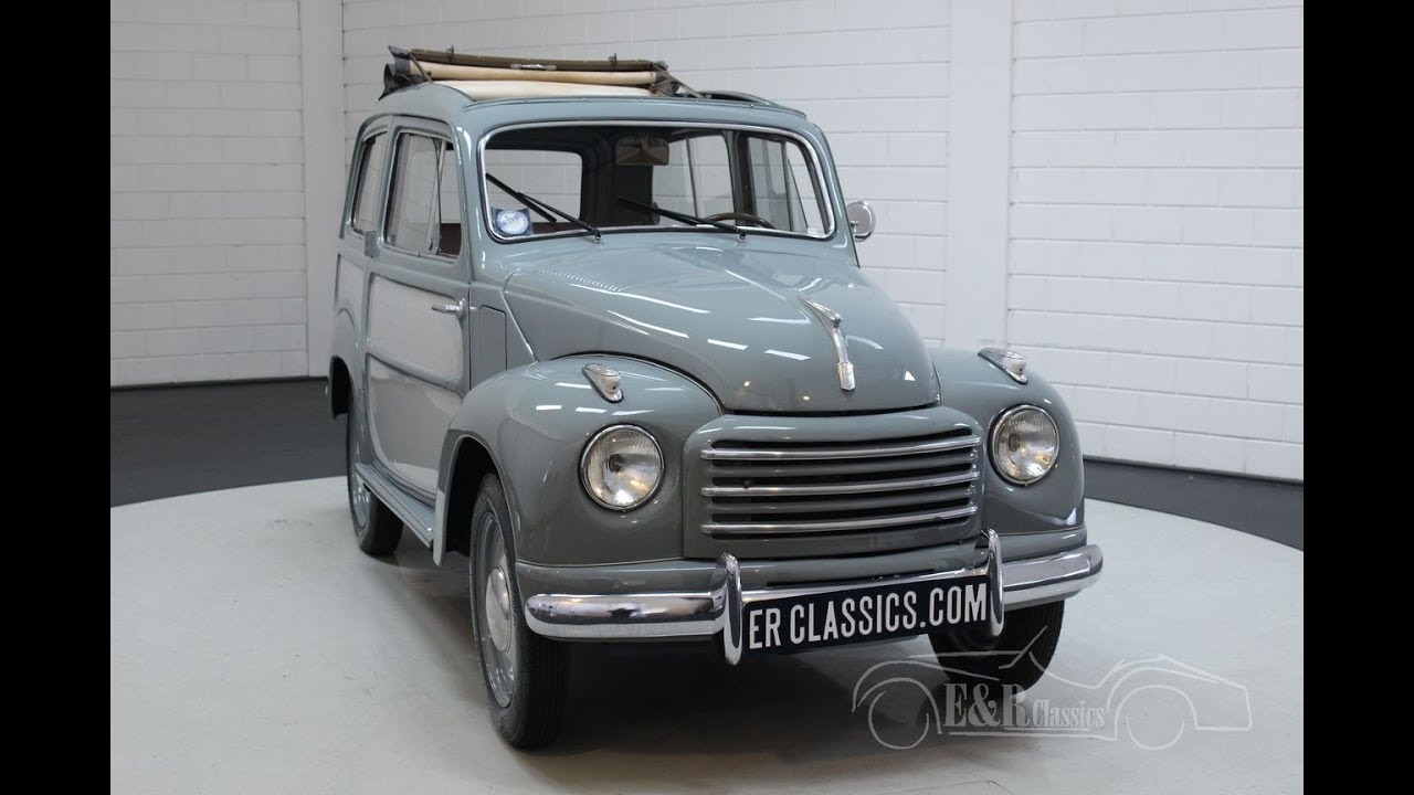 Fiat 500C Topolino Belvedere 1952 -VIDEO- www.ERclassics.com