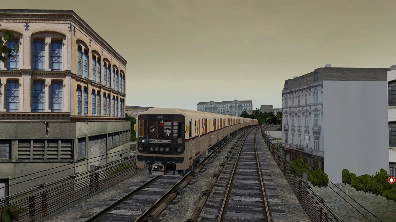 Trainz 12. Поездка по Сокольнической линии метро.