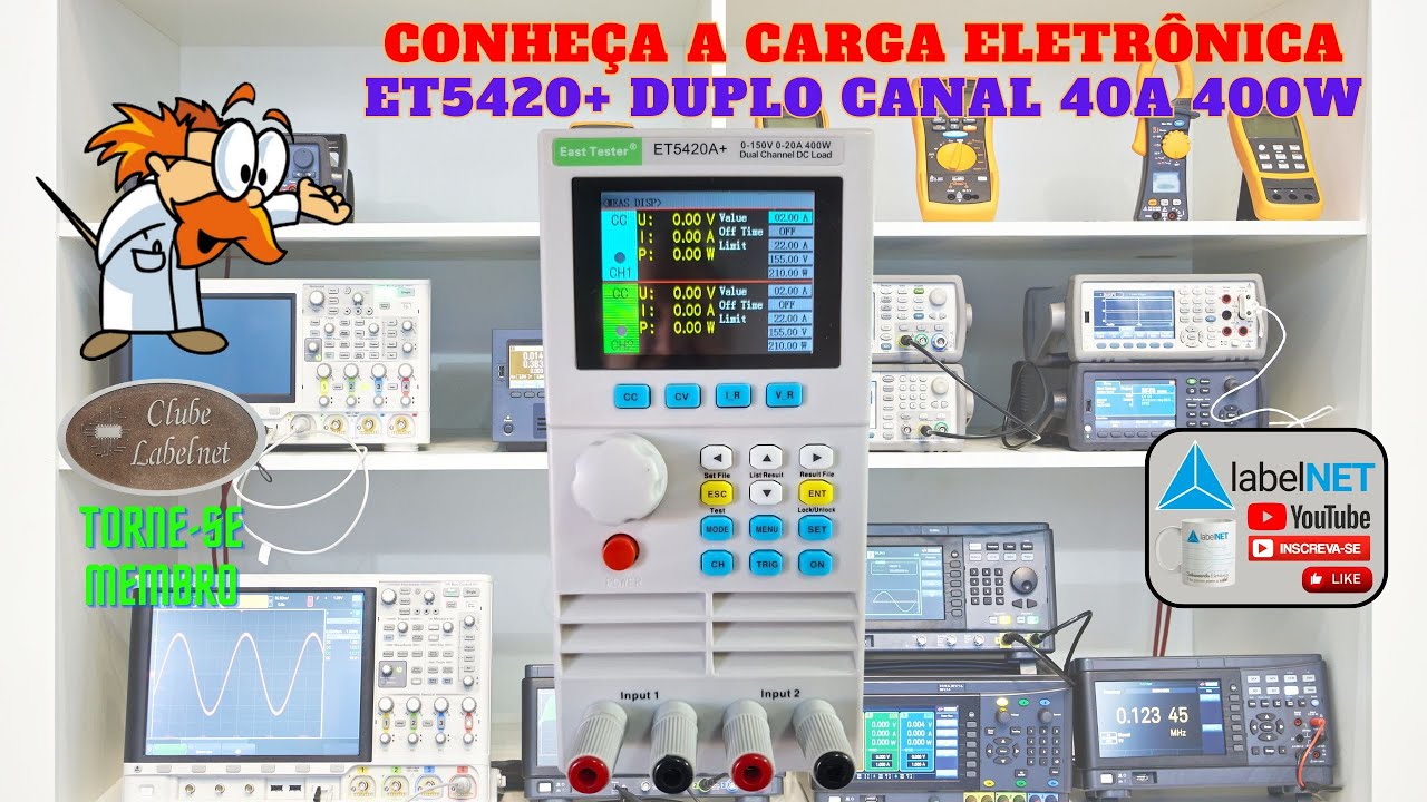 A Ferramenta DEFINITIVA para sua Bancada - Conheça a Carga Eletrônica Dupla ET5420A+
