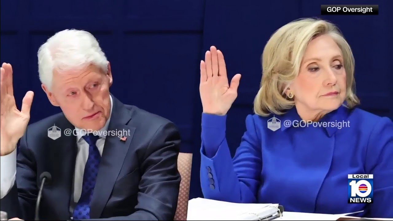 Videos released of Clintons testifying about Epstein