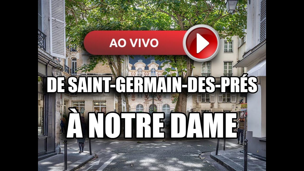 AO VIVO POR SAINT GERMAIN DES PRÉS ATÉ A NOTRE DAME! #parisaovivo #aovivodeparis #dicasdeparis
