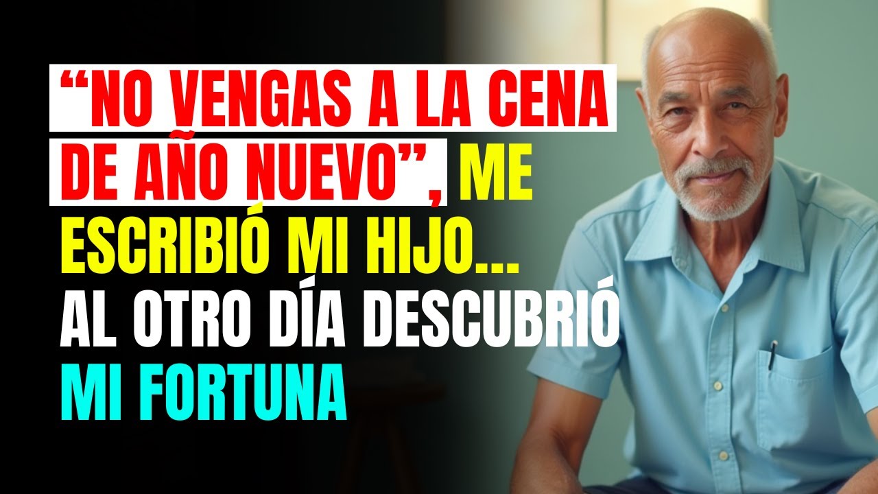 “NO vengas a la CENA de AÑO NUEVO”, me escribió mi HIJO… al otro día descubrió mi FORTUNA