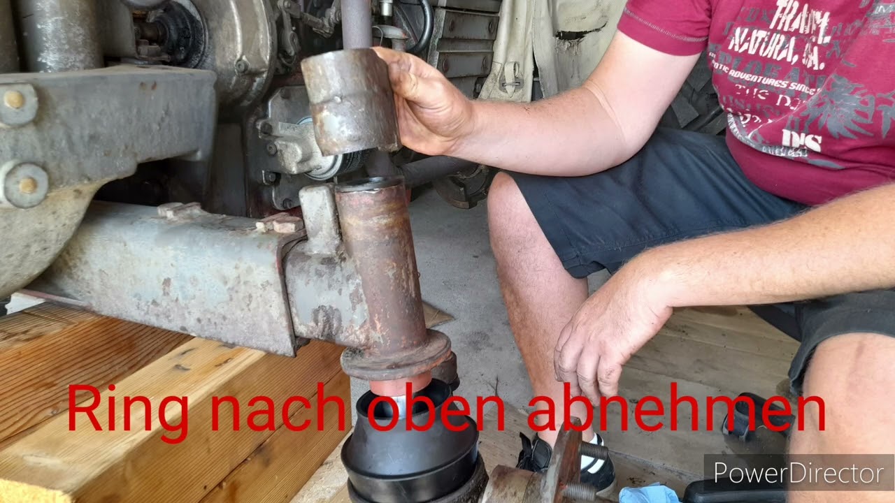 Eicher Tiger 1 3008 (S) KM Feder an der Vorderachse wechseln