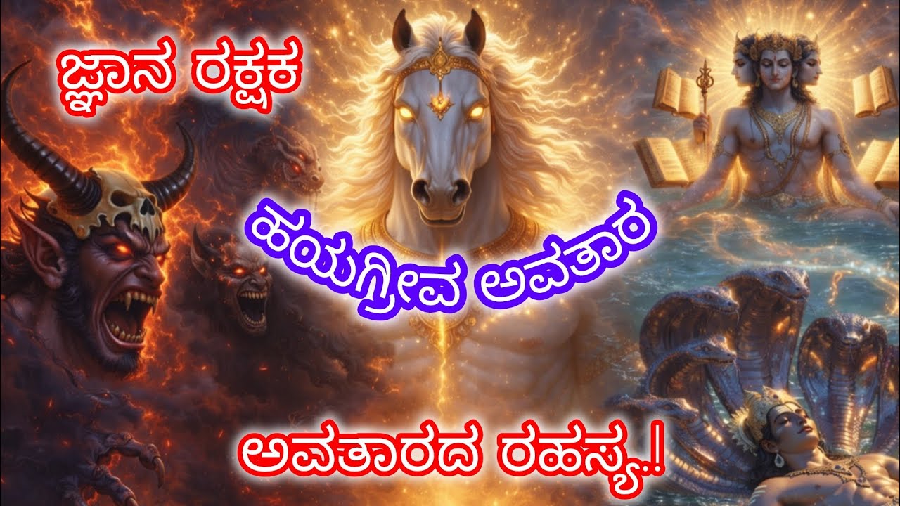 ಜ್ಞಾನಕ್ಕಾಗಿ ಅವತಾರ ಎತ್ತಿದ ದೇವರು | ಪಾತಾಳದಿಂದ ಪ್ರಕಾಶಕ್ಕೆ – Hayagreeva Avathara