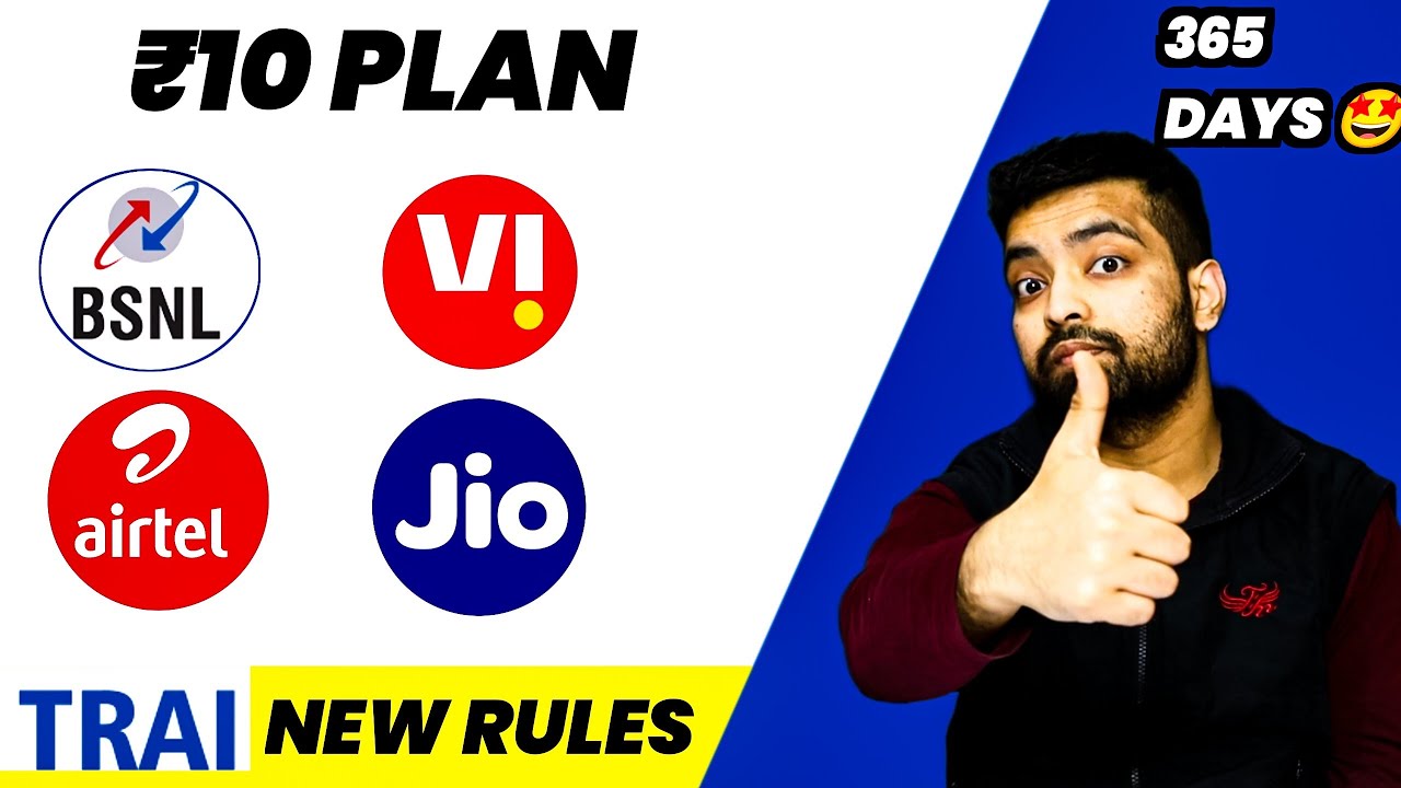 ₹10 Recharge Plan For 365 Days? TRAI New Rules For Jio, Airtel, BSNL, VI