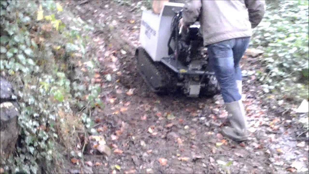 Brouette à chenilles HG TECH 550 kg en situation