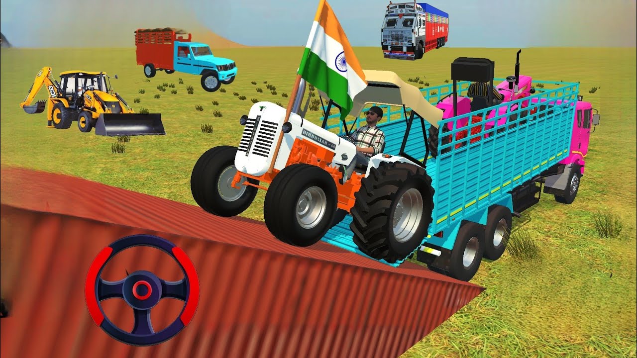 Driving two tractor and Unloading  From Dumper in Game🔥gaming #jcb#tractor#dumper #truck#gamingvideo