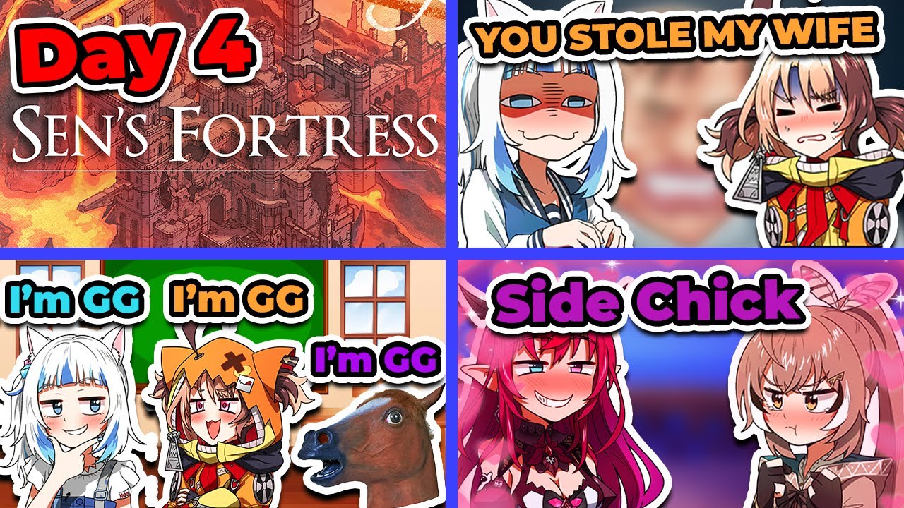 Day 4 Silly Moments Of ENigmatic Recollection: NTR In Sen's Fortress [ Hololive EN / Highlights ]