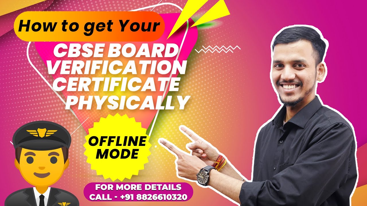 How to get your CBSE board verification certificate | physically | offline mode | Fly High