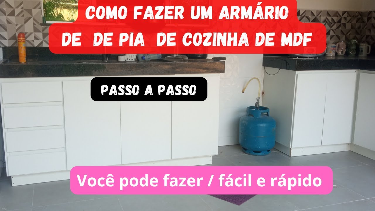Como fazer um armário de baixo da pia da cozinha