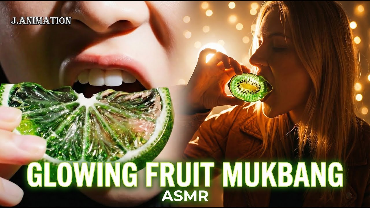 EATING GLOWING FRUIT?! 😱 Crunchy Crystal Tanghulu ASMR #food #aiart #asmr #new #trending